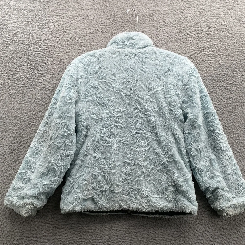 North Face Reversible Jacket Youth Girls Medium Sherpa‎ Fleece Outdoor Hike Camp